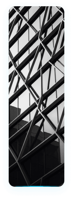 Architectural glass façade detail
